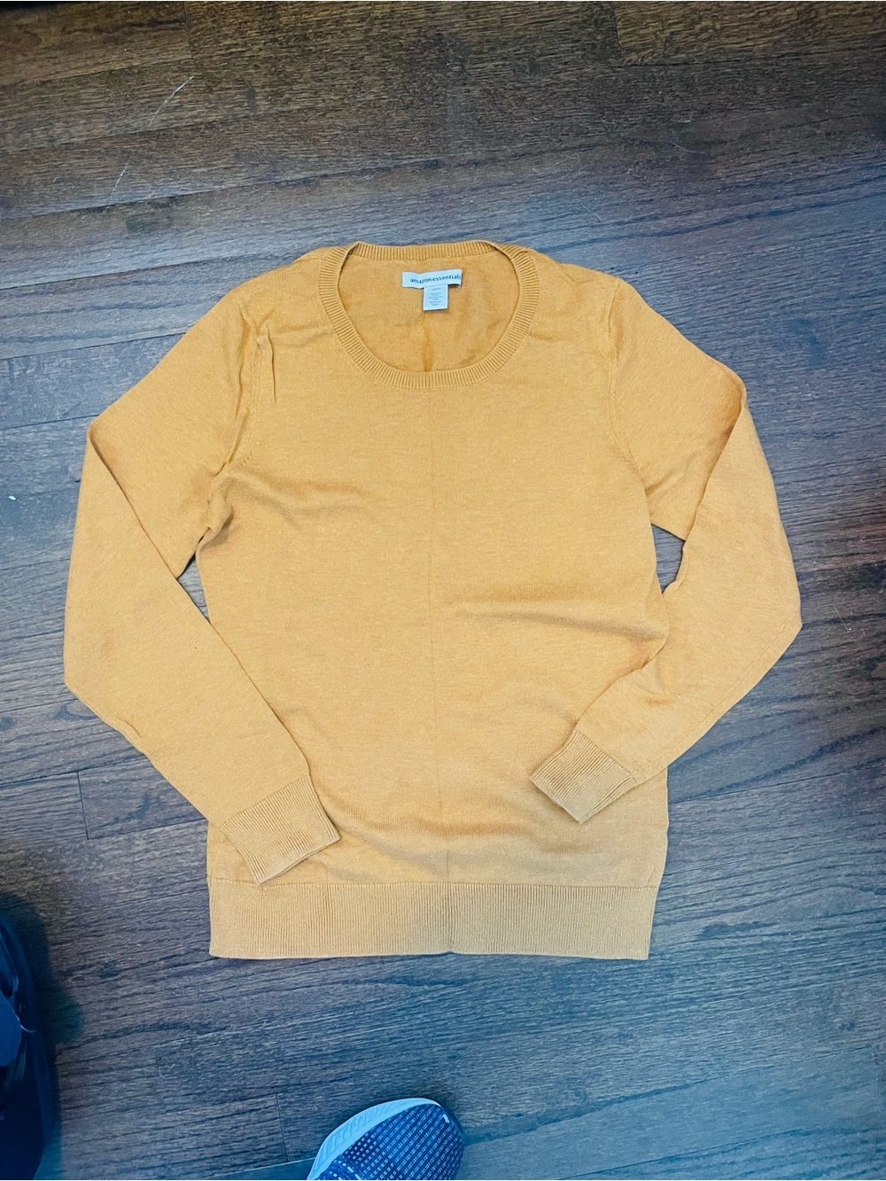 Amazon Essentials Mustard Crewneck Sweater